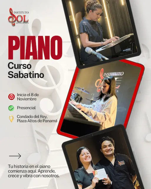 curso de piano en panam con promocion